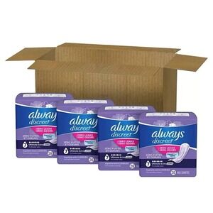 Always Discreet - Ultimate Extra Long Pads (104 ct) - Incontinence Pads